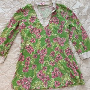 Lilly Pulitzer Tunic Top with Seahorses